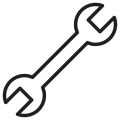 Wrench icon vector illustration isolated sign