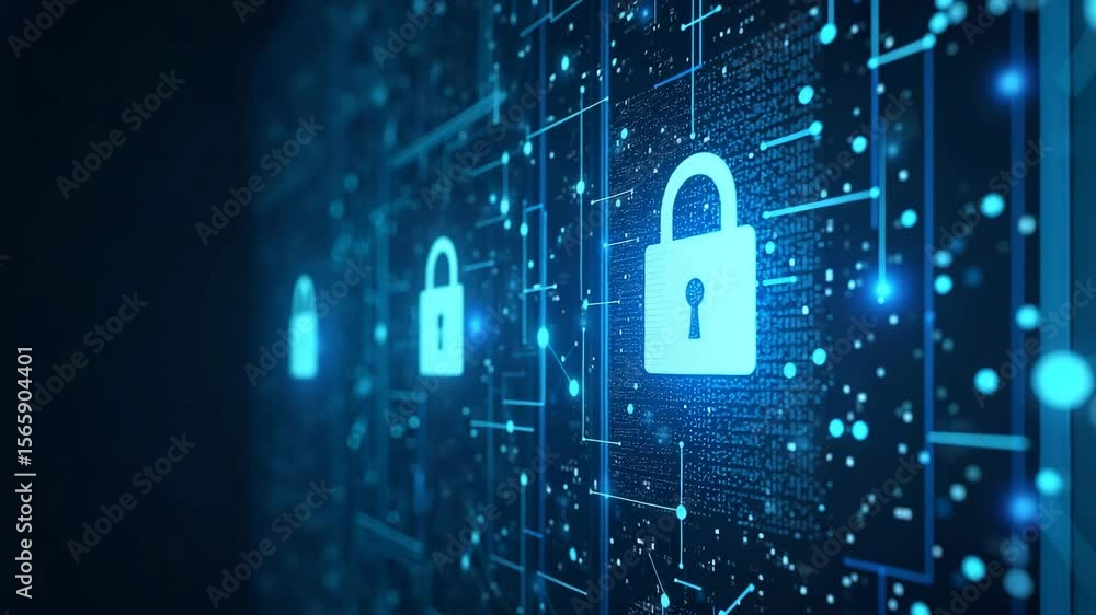 Poster comprehensive corporate cybersecurity strategy report: risk assessments, security policy implementat