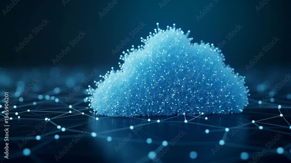 Poster artistic cloud computing visualization: dynamic digital models & network mapping for enhanced it und