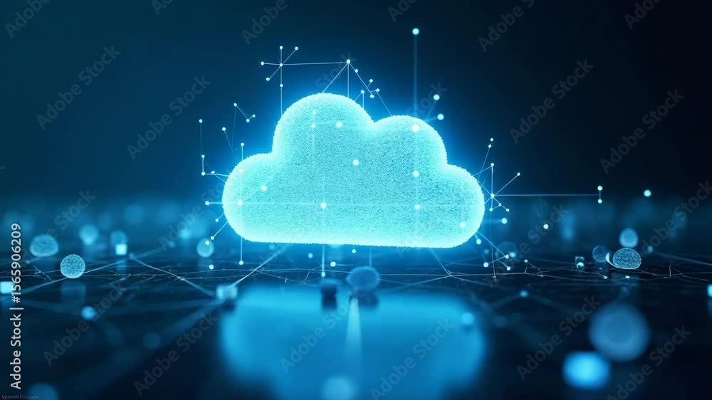 Poster dynamic cloud computing visualization: artistic digital models & network mapping for enhanced it und