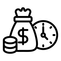 time is money icon