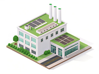 Naklejka premium vector isometric building. Isometric view