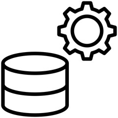 Database management icon for data base network, business, website, application, printing, document, poster design, etc