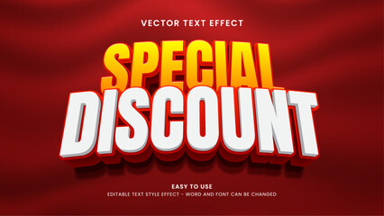special discount editable text effect