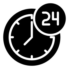 24 hours icon