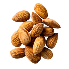 Top View of Almond Nuts Layout