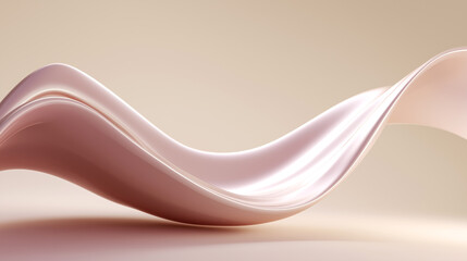 Abstract pastel wave with smooth flowing curves and soft gradient tones, ideal for modern backgrounds, branding, or minimalist design projects.
