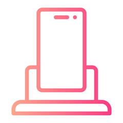 phone dock gradient icon