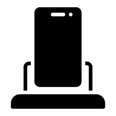 phone dock glyph icon