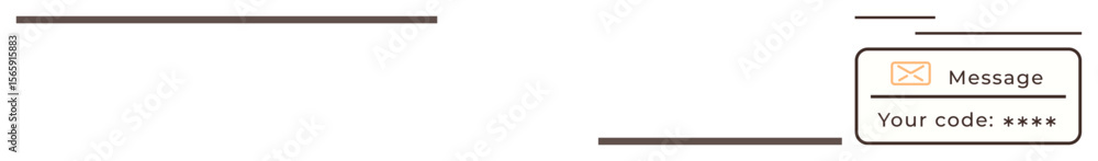 Aufkleber email message with verification code for secure login or account confirmation. ideal for cybersecuri