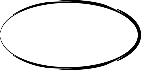 Set of oval grunge frames. Grunge empty