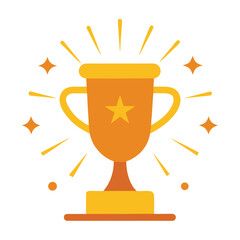 Golden Trophy Award Celebrate Success and Achievement