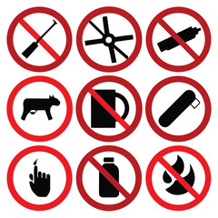 Prohibition Symbols Comprehensive Guide to No Smoking, No Fire, No Animals, and More Safety Signs