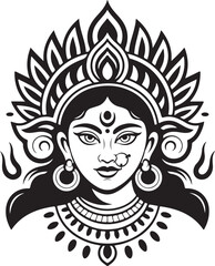 Goddess Durga with Trishul Silhouette Design

Durga Face with Third Eye Vector Art

Traditional Durga Puja Celebration Silhouette

Durga Idol with Lion and Mahishasura Vector

Devotional Durga Puja Sc