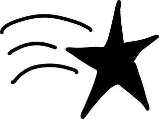 Stars set. Doodle drawing