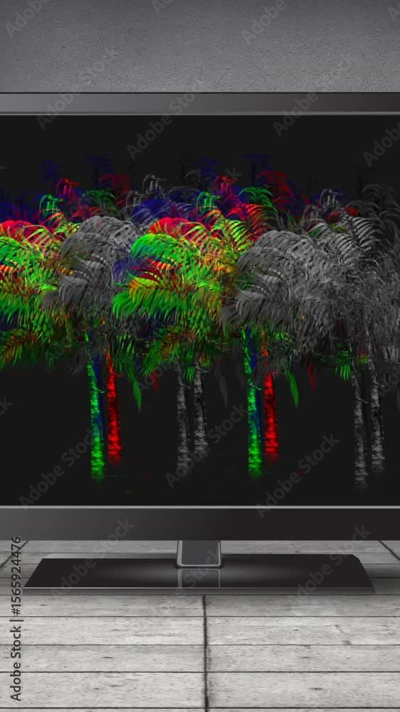 Poster lcd screen with static 4k