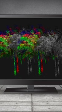 LCD screen with static 4k