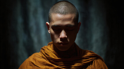 Fototapeta premium Discover the Essence of Meditation: A Profound Journey into Spirituality and Mindfulness through Peaceful Contemplation and Cultural Traditions