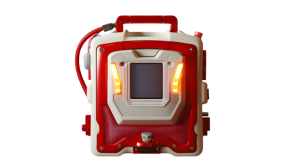 Ghostbusters Proton Pack 3d rendered, isolated on transparent background