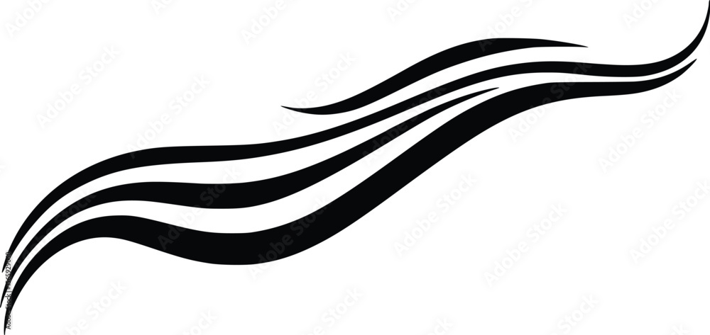 Poster abstract elegant vector wave design; dynamic, flowing lines.