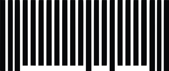 Abstract barcode vector illustration; bold, graphic design.