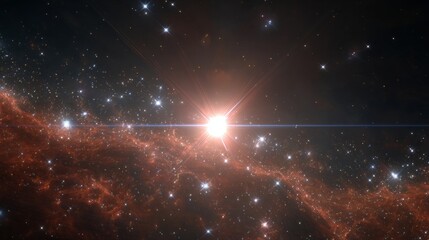 Distant star with erratic flickers, a cosmic enigma defying known patterns 