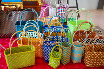shopping basket on the street