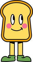 Cute Doodle Retro Character Illustration