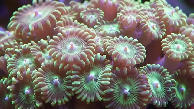 Vibrant Coral Reef Closeup.