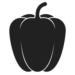 Black Bell Pepper Icon Design