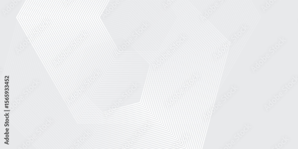 Poster white abstract geometric abstract background overlap layer on bright space simple