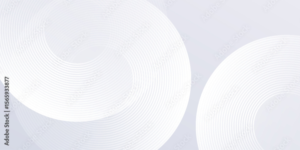 Poster abstract lines grey background with dynamic circle lines simple art