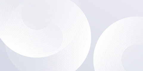 Abstract lines grey background with dynamic circle lines simple art