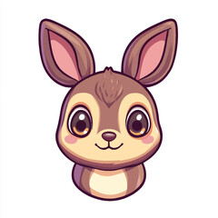 Fototapeta premium a cute tiny animal heads for stiker