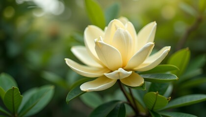 Fototapeta premium Yellow Gardenia Flower Blossom