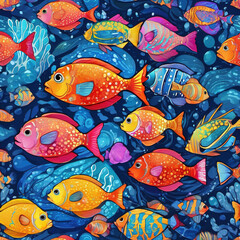 Wet-on-Dry Kaleidoscope Aquarium: Vibrant GIF Art