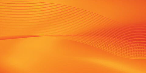 Soft gradient red, orange and yellow background with shining lines waves. Minimalist background. abstract wave vector illustration eps10