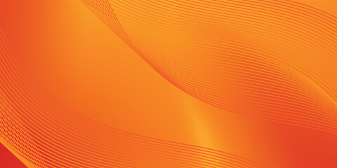 Soft gradient red, orange and yellow background with shining lines waves. Minimalist background. abstract wave vector illustration eps10