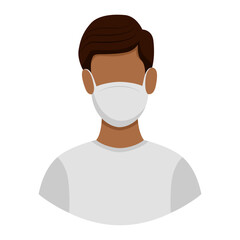 avatar of a man wearing a vector mask