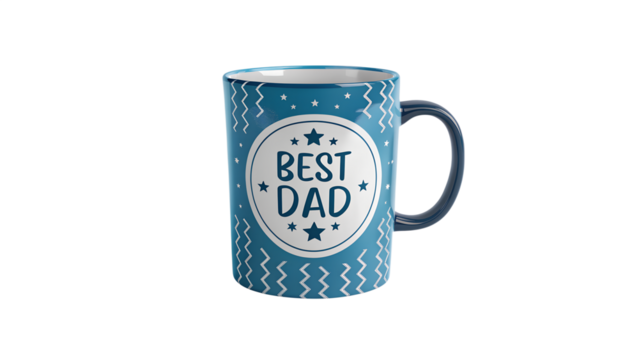 Best Dad Mug - Transparent Background - Powered by Adobe