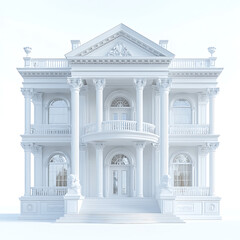 facade of a building with columns