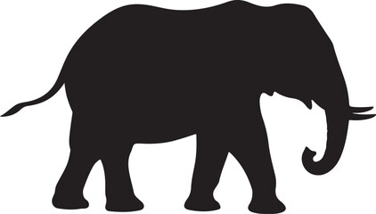 Obraz premium Majestic Elephant Silhouette