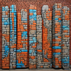 Graffiti Art Interpretation of the Great Wall of China: Ancient Architecture Meets Modern Street Art
