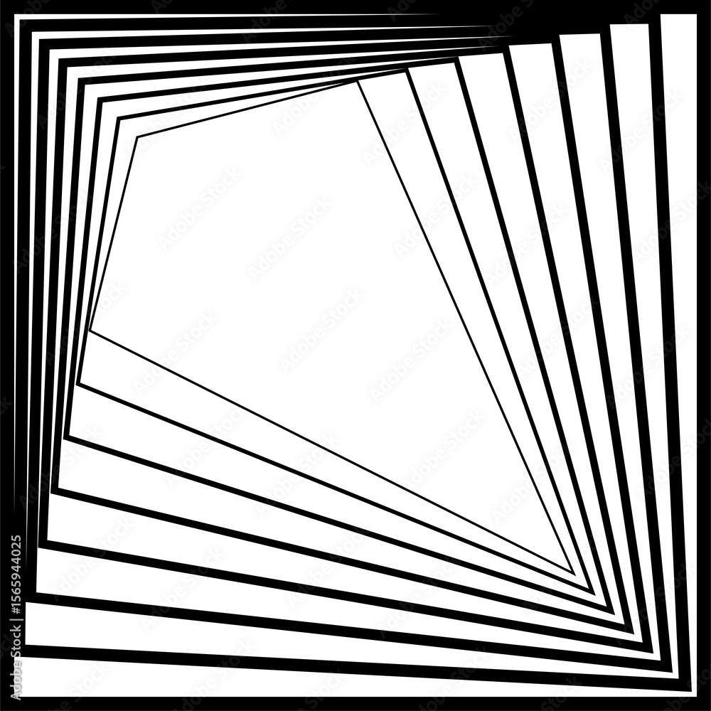 Poster square blend line effect geometric shapes. gradient frames