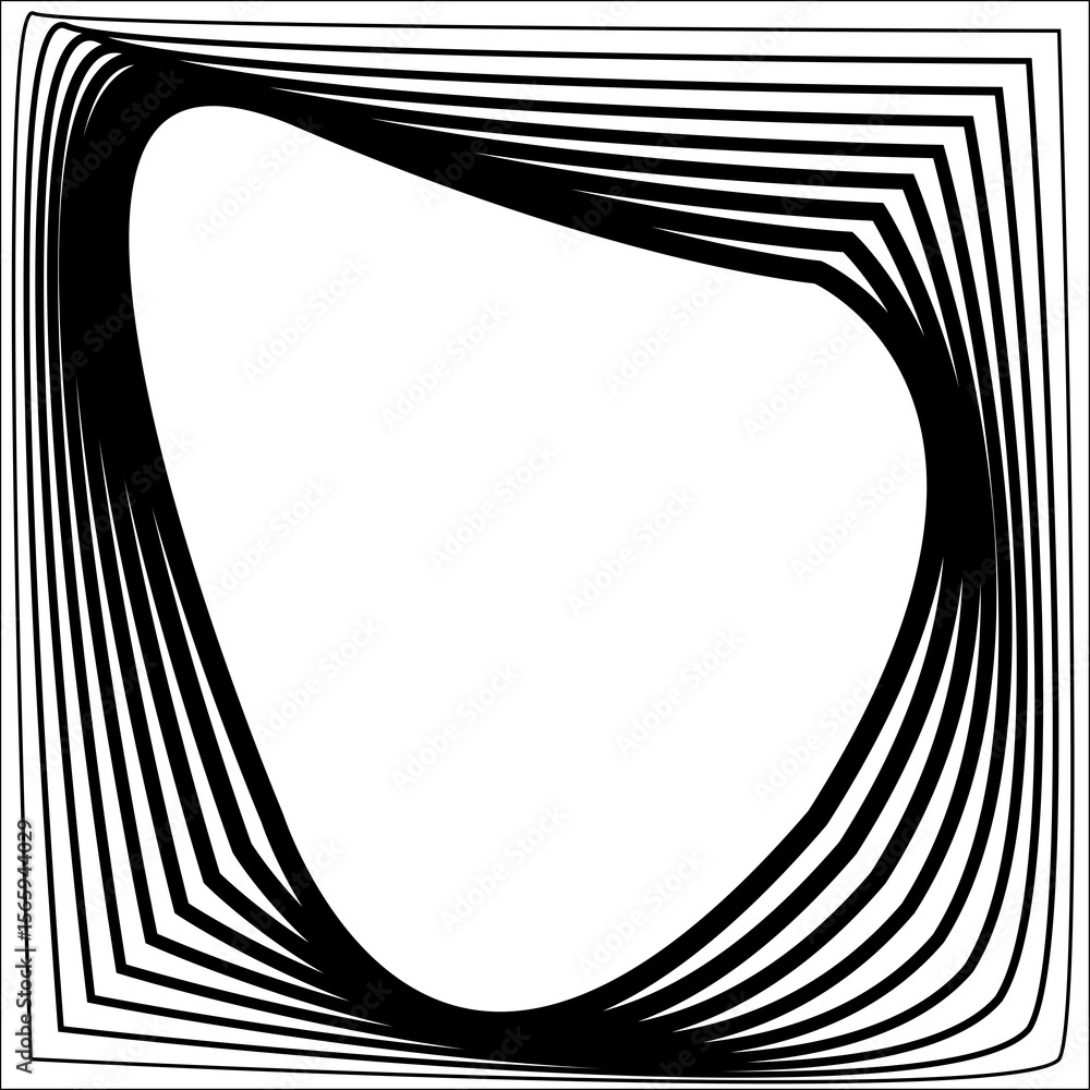 Poster square blend line effect geometric shapes. gradient frames