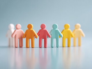 Special Recreation For The Disabled Day Inclusion Concept with Modern Diverse Figures for Premium Summer Employment Equity Campaigns and Independence Day Marketing