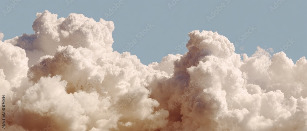 Poster high-quality fluffy cloud overlay with soft realistic texture for professional digital design and ma
