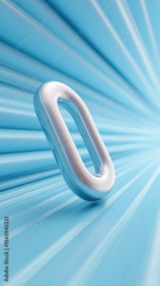 Aufkleber Minimalist Emergency Contact Phone Icon on Bright Background with Radiating Lines for Digital Alert Campaigns and Urgent Response Messaging