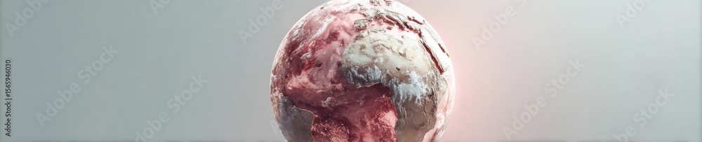 Poster Digital Globe Sphere with HD Maps and Grid Overlay on Dark Background Symbolizing Global Connectivity and Data Networks for Tech Marketing and Communication