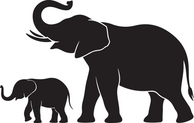 Obraz premium Majestic Elephant Silhouette